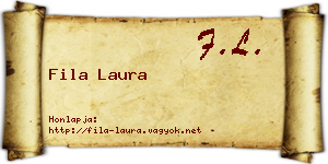 Fila Laura névjegykártya