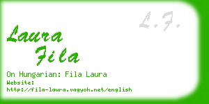 laura fila business card